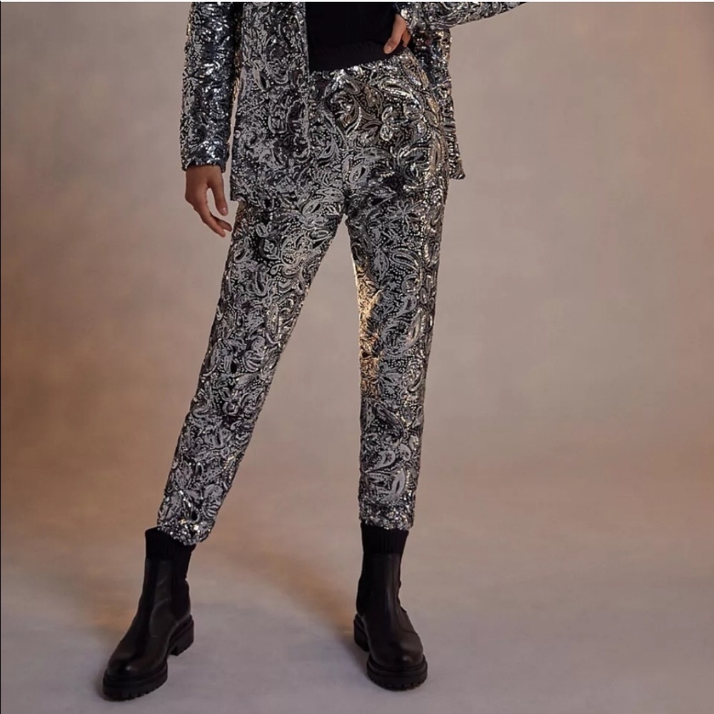 NWT Anthro Porridge Pascaline Sequin Trouser
